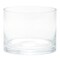 CC Home Furnishings 5" Clear Cylindrical Handblown Glass Vase